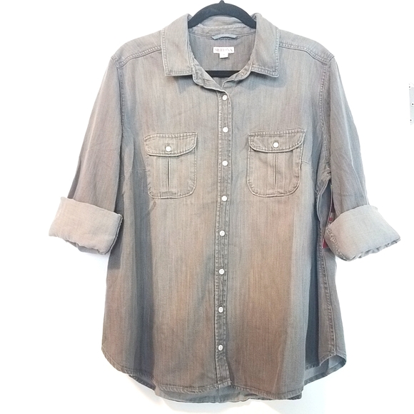 Merona Tops - 1X Merona Denim Shirt NWT - Long Sleeves